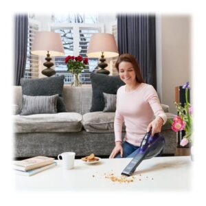 BLACK+DECKER DVA325JP07 - Støvsuger - håndmodel - uden pose - ledningsfri - titanium/violet