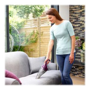 BLACK+DECKER DustBuster NVC115W - Støvsuger - håndmodel - uden pose - ledningsfri - eggplant