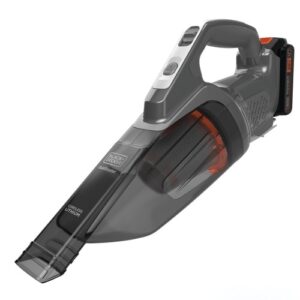 Black & Decker Dustbuster, Dry, Gulvtæppe, Hårdt gulv, Trappetrin, Poseløs, Sort, Grå, Orange, Batteri, 20 V