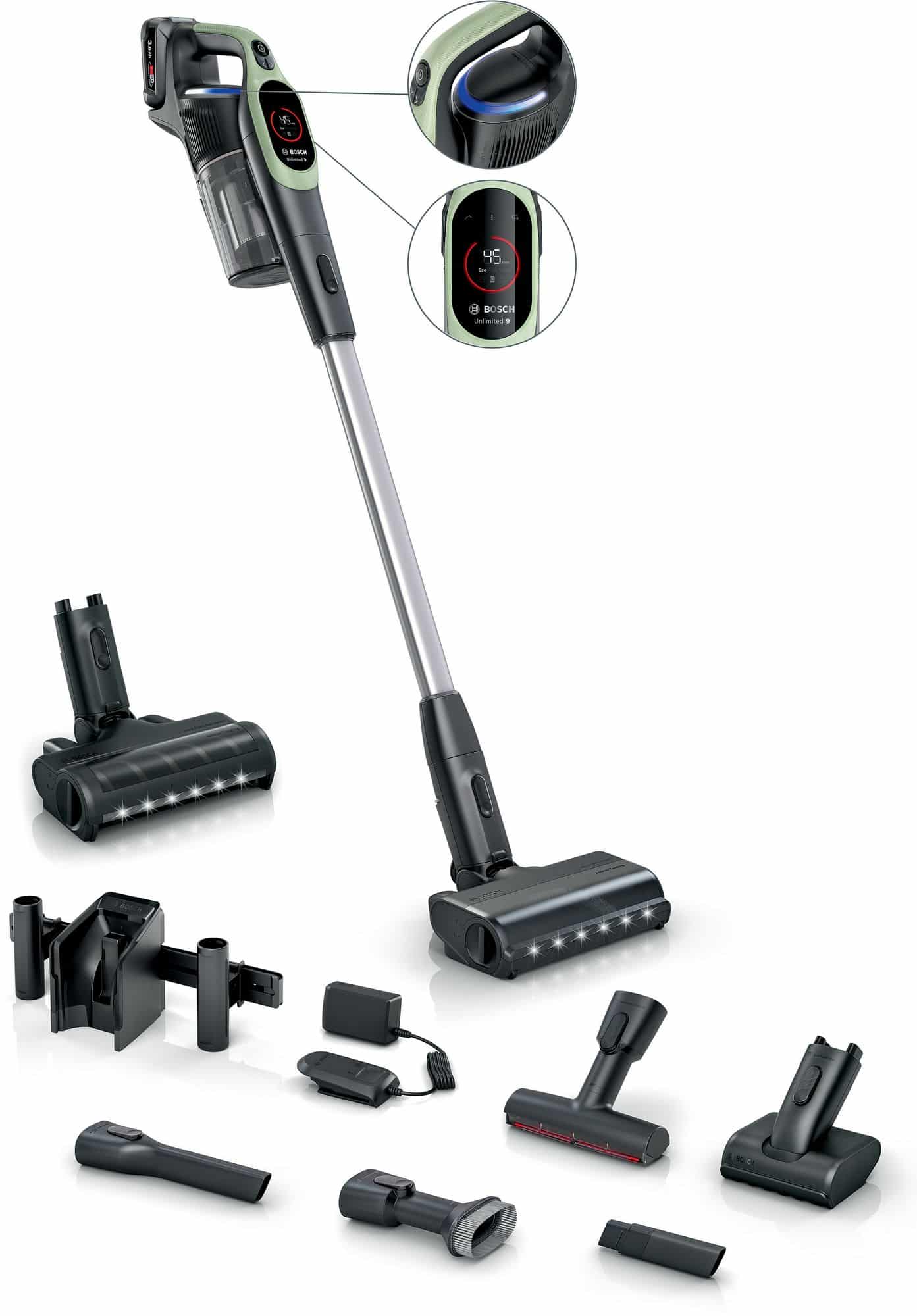 Bosch Genopladelig støvsuger Unlimited 9 Grøn BCS931TQC